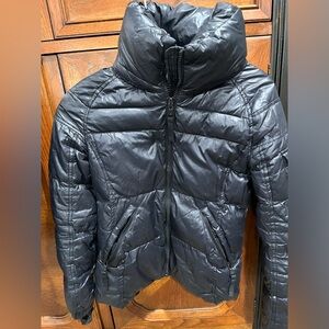 S13 Girls Down Coat Black with hood Size 14